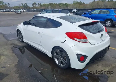 2013 Hyundai Veloster Turbo W/Blue from USA, damaged, VIN KMHTC6AE6DU112233